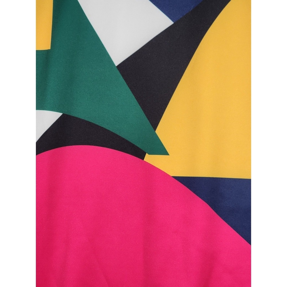 Eloquii NWT Women's 28 Pencil Skirt Abstract Print Colorblock Midi Plus Size - Picture 2 of 8